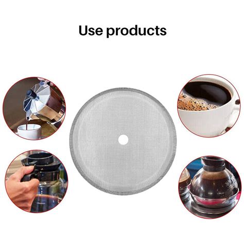 X Replacement Steel Filter Mesh For French Press Cafetiere Coffee Tea