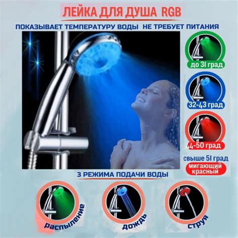 Вопросы и ответы о Лейка для душа с подсветкой, LED распыление без ...