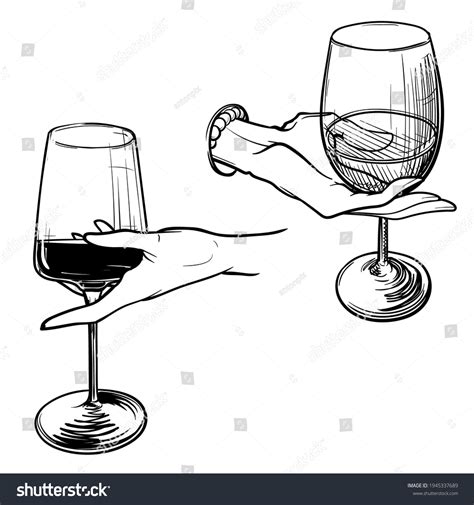 3 Hand Holding Wine Glass Wrong Stock Vectors And Vector Art Shutterstock