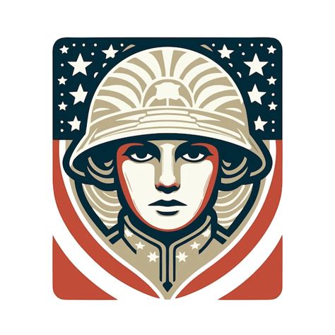 Premium Vector Vintage Style Virus American Army Flat Vector Design