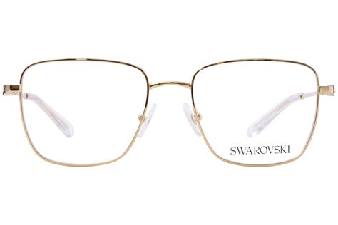 Swarovski Sk1003 Eyeglasses Womens Full Rim Rectangle Shape