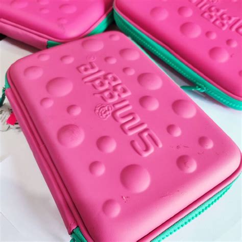 DEFECT SMIGGLE Bubble Hardtop Pencil Case Pink Rose S Treats