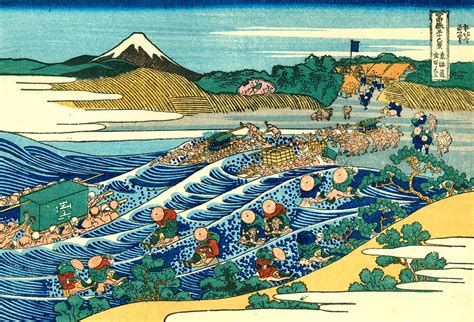 Thirty Six Views Of Mount Fuji Painting by Katsushika Hokusai