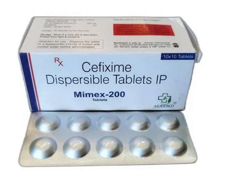 Agresco Cefixime Dispersible Tablet 200mg At Rs 160 Box In Mumbai ID