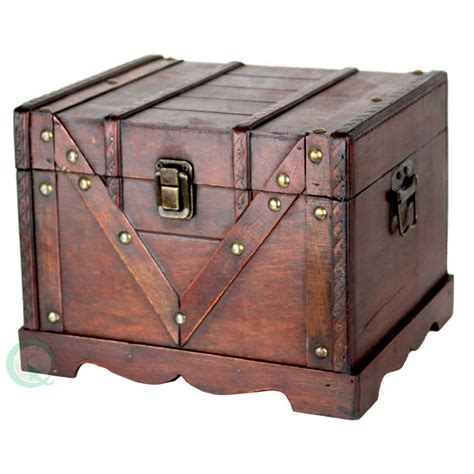 Small Wooden Treasure Box Old Style Treasure Chest