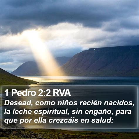 1 Pedro 2 2 RVA Desead como niños recién nacidos la leche