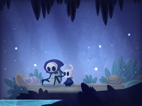 Hollow Knight Sitting By The Blue Lake By Rackoi On Deviantart