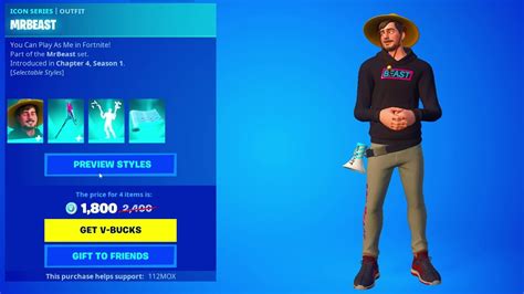 Mrbeast In Fortnite Cel Mai Tare Smecher Shop Youtube