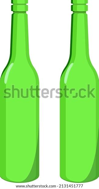 Empty Glass Bottles Illustration Vector On Stock Vector Royalty Free 2131451777 Shutterstock