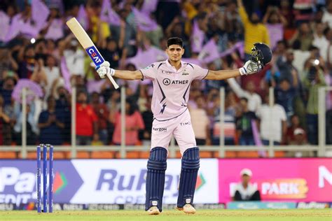 Shubman Gill Takes A Bow After Scoring His Maiden IPL Century