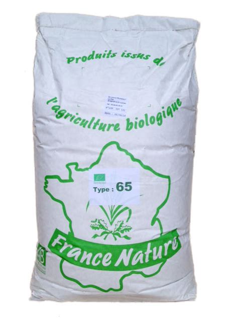 Farine Complète T65 25kg Minoterie Prunault Vente en ligne Farine bio