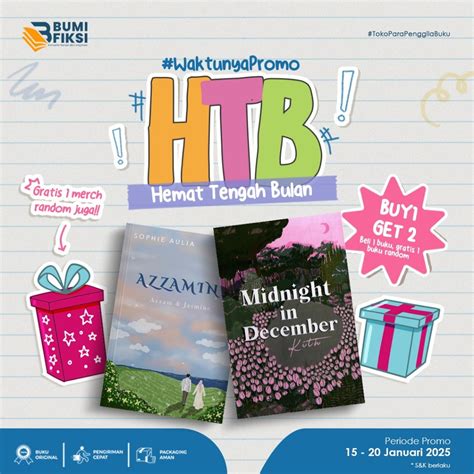 Jual Promo Htb Buku Voucher Buku Novel Tulisan Sastra