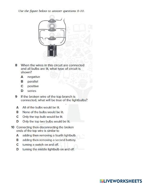 Circuits online activity | Live Worksheets