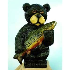 Amazon.com : Welcome Bear Garden Statue, 16" : Outdoor Statues : Garden & Outdoor