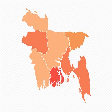 Colorful Bangladesh Divided Map Illustration 25839934 Vector Art at ...