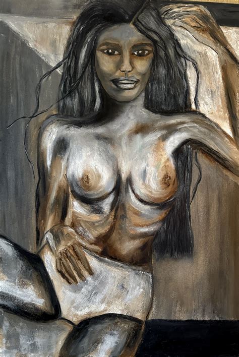 Nude Painting Erotic Painting By Julija Bondarets