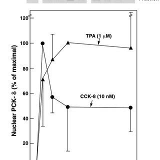 Ability of CCK-8 and the phorbol ester TPA to stimulate... | Download ...
