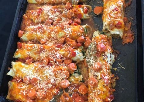 Canelones De Verdura Y Ricota Con Tuco Receta De Emilia Mazziotti Cookpad