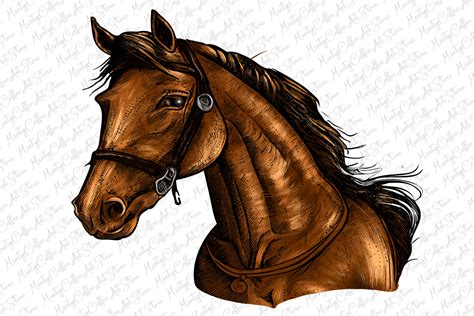 Western Horse Head Clipart Graphics