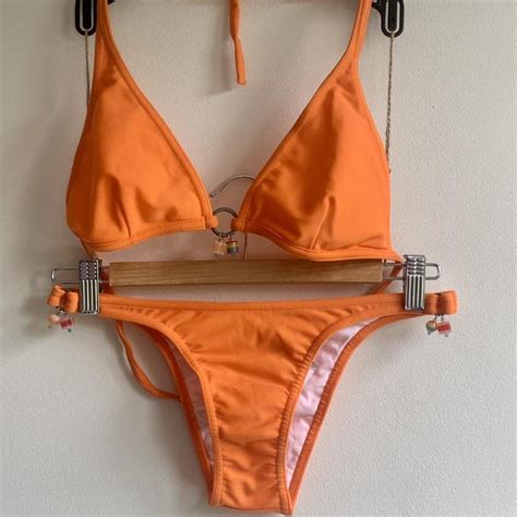 Women S Orange Bikinis And Tankini Sets Depop