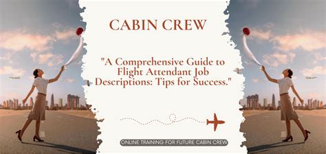 Flight Attendant Job Descriptions Your Ultimate Guide To Success