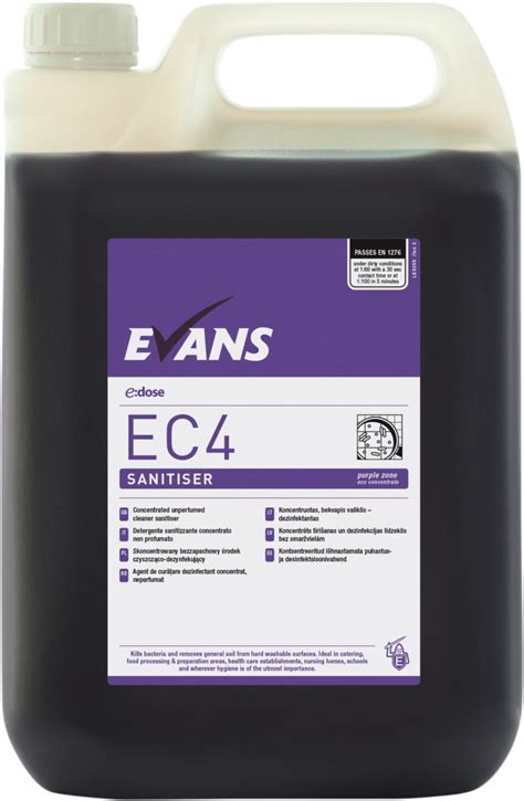 Evans EC4 E Dose Sanitiser 5Ltr Fullis