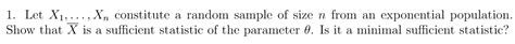 Solved Let X Xn Constitute A Random Sample Of Size Chegg