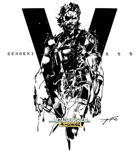 Image Artwork Mgsv Big Boss Yoji Shinkawa Dengeki N555 Metal