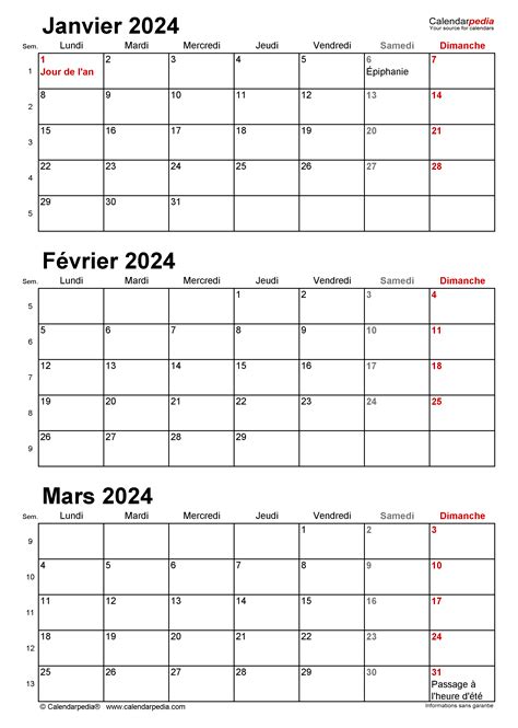 Calendrier Excel Word Et Pdf Calendarpedia Images