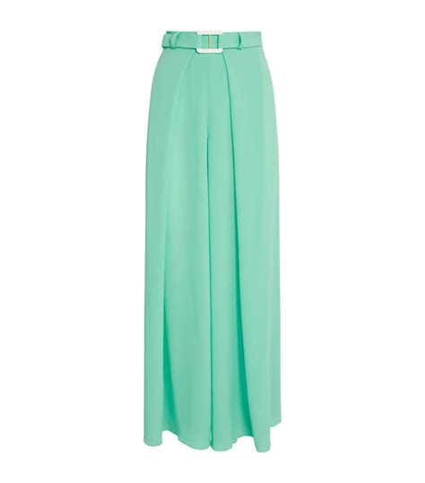 Womens Edeline Lee Turquoise Belted Juno Trousers Harrods Uk