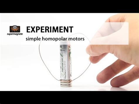 DIY Experiment How To Make A Simple Homopolar Motor YouTube