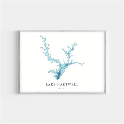 Lake Hartwell Depth Map