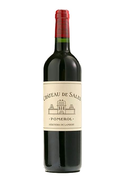 Vin De Bordeaux Pomerol Rouge Millésime 2015 Du Château De Sales