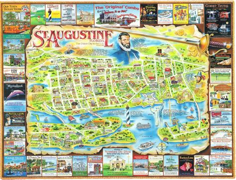 St Augustine Florida Map Of Attractions - Printable Maps