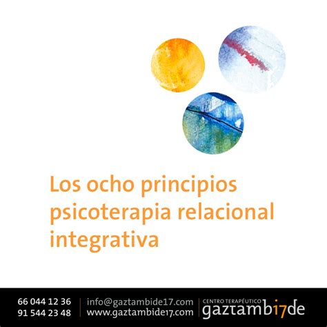 Los Ocho Principios Filos Ficos De La Psicoterapia Relacional