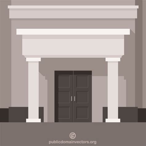 Museum entrance Royalty Free Stock SVG Vector and Clip Art