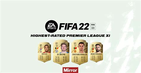 Fifa Highest Rated Premier League Xi Confirmed With Cristiano