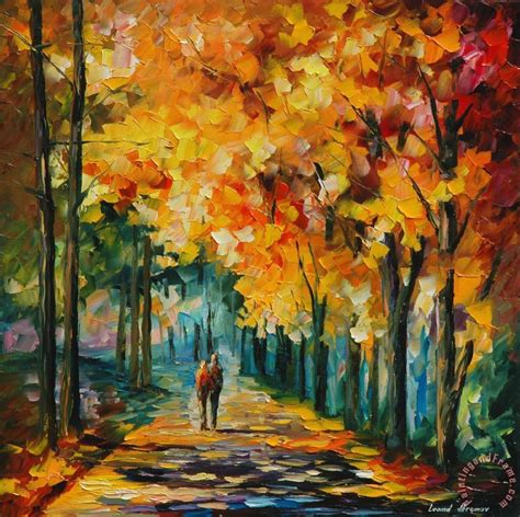 Leonid Afremov Autumn Colors painting - Autumn Colors print for sale