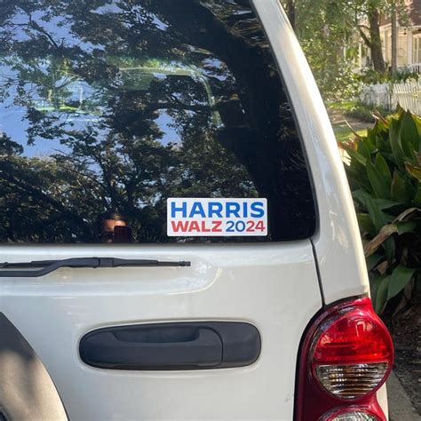 Harris Walz 2024 Bumper Stickers Decals Vinyl Water Resistant Etsy