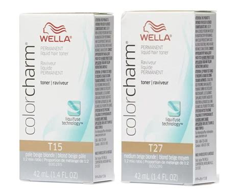 Wella Color Charm T Pale Beige Blonde And T Medium Beige Blonde