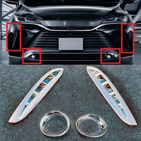 For Toyota Harrier Venza Accessories Front Fog Lights Cover