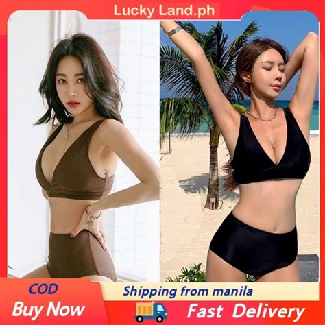 Triangle Bikini Highwasit Two Piece Bikini Swimsuit High Waist Swimsuit Pushup Women Swimwear