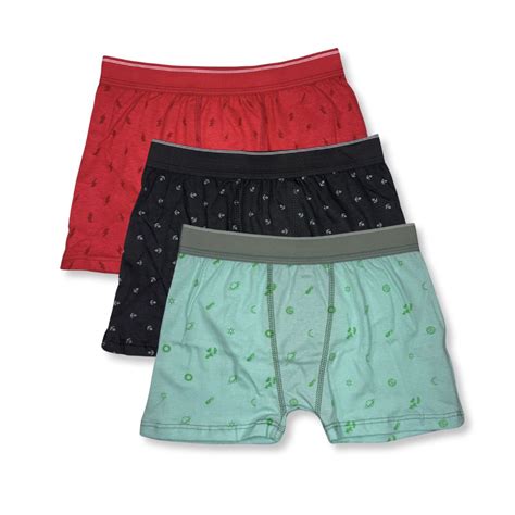 Kit c 3 Cueca Boxer Infantil Sortida Xandoka Galé Lingerie Calcinhas sutiãs cuecas meias