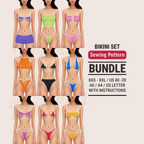 Micro Bikini Pattern Etsy