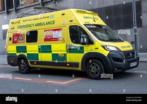 Emergency Ambulance in Liverpool Stock Photo - Alamy