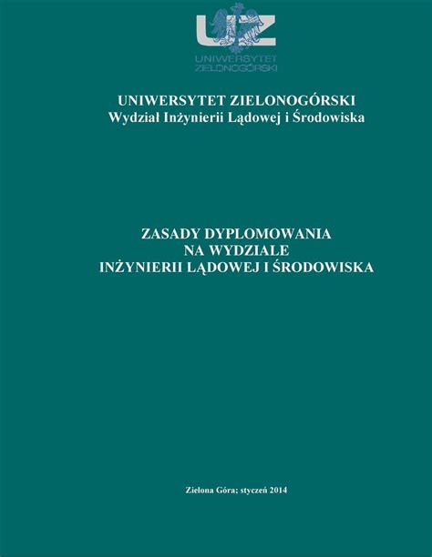 UNIWERSYTET ZIELONOGÓRSKI Wydział Inżynierii Lądowej i Środowiska