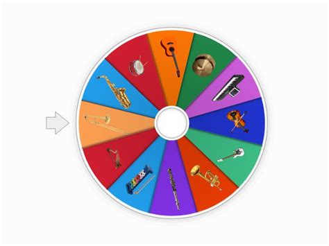 Ruleta Instrumento Musicales Loteria Spin The Wheel