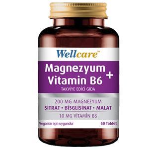 Wellcare Magnezyum Vitamin B6 60 Tablet Nar Ecza