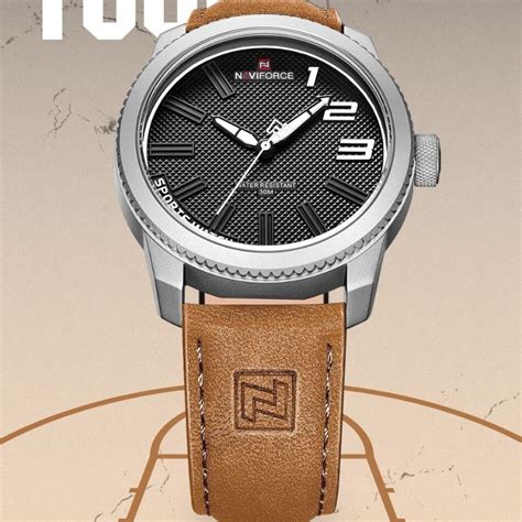 Buy Naviforce Nf Brown Grey Watch Online At Best Price In Nepal