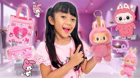 SAMANTHA BORONG LABUBU DAN SANRIO SERBA PINK KOMPILASI VLOG BELANJA